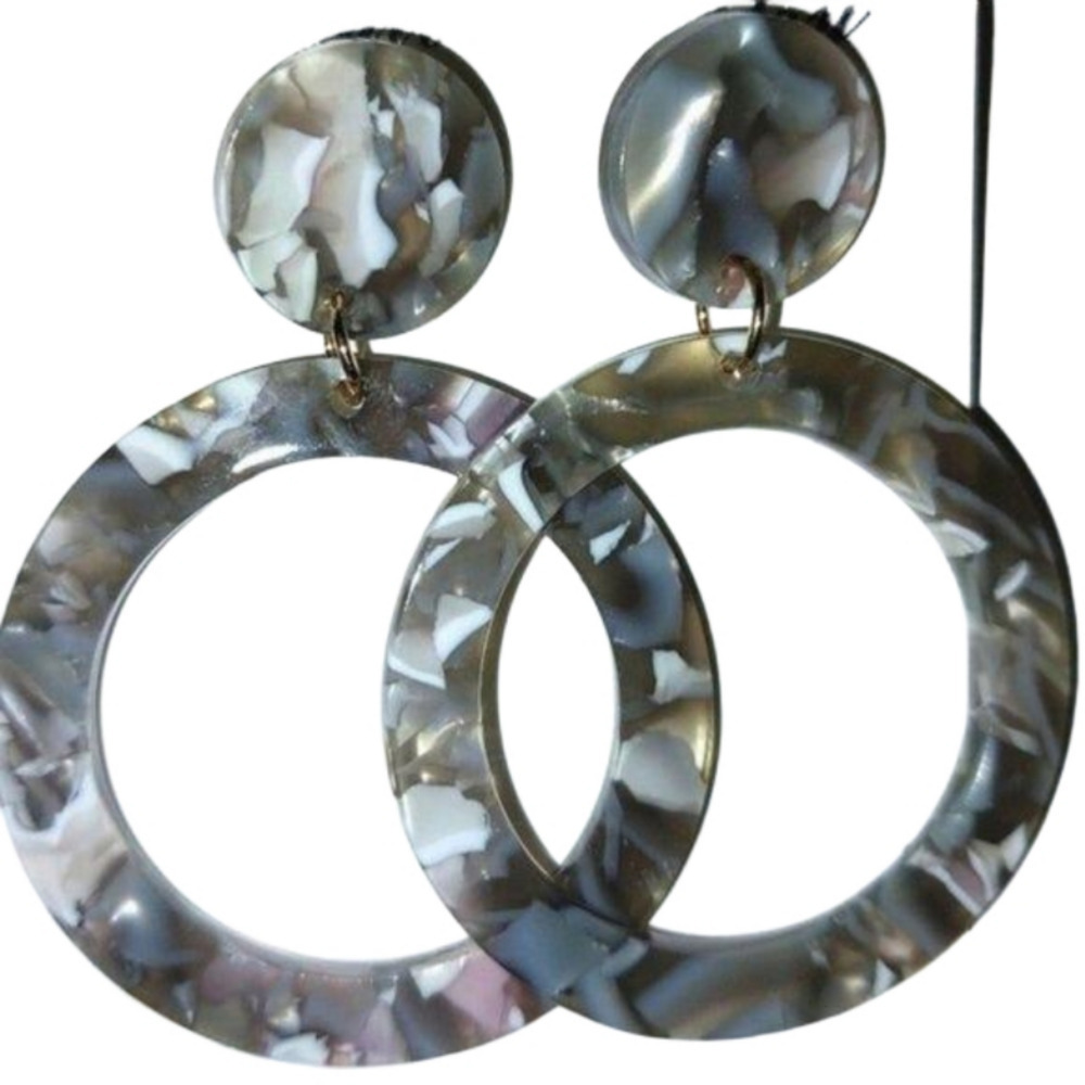 Trendy Acrylic Resin Earrings